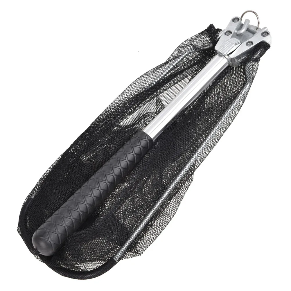 

Fishing Net Mini Compact Quick Folding Collapsible H Aluminum Alloy Mesh Waterproof Rubber Coating River Lake Fishing