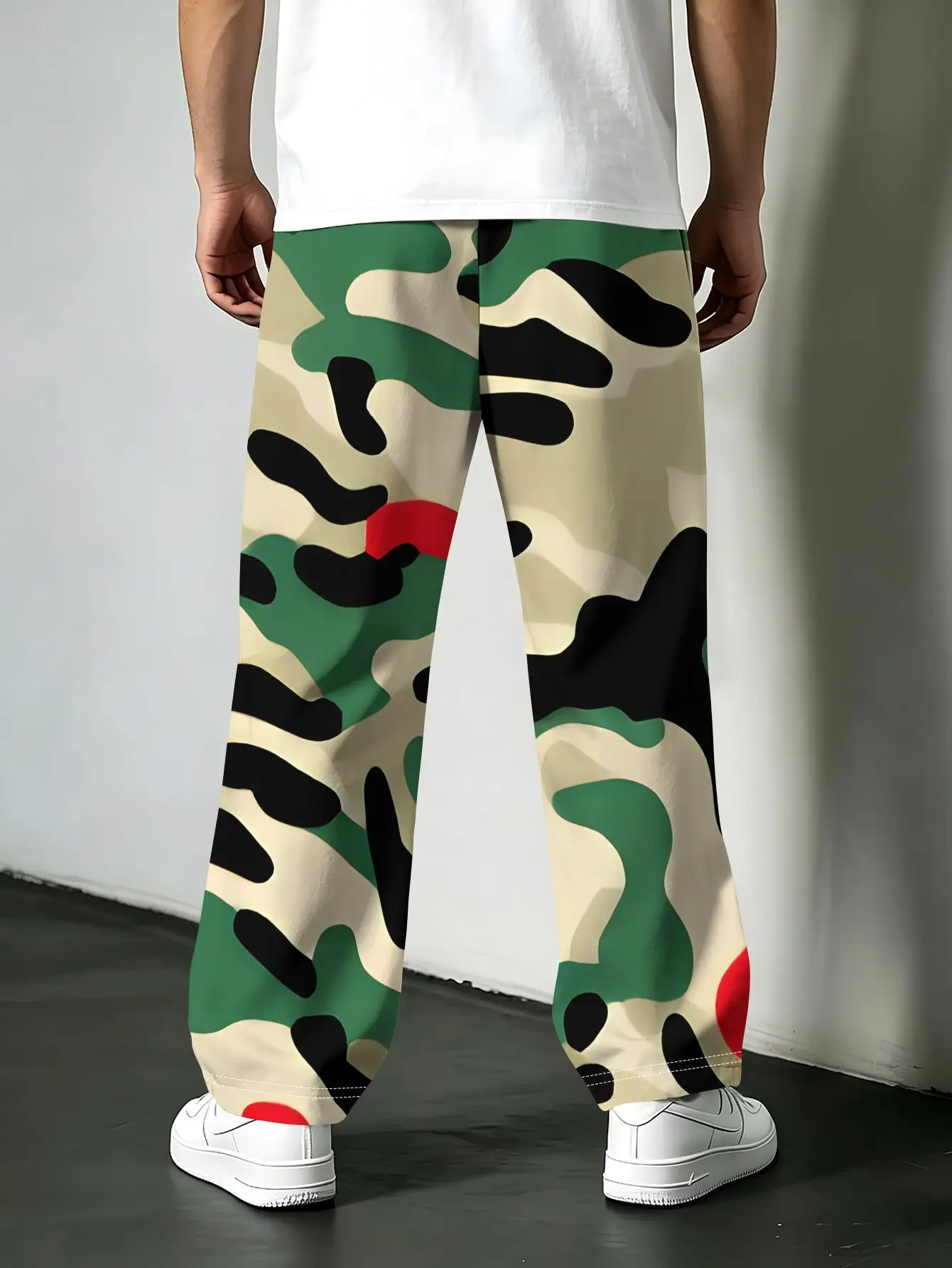 Neuheiten: Abstrakte, geometrische Stammesmuster, gerade geschnittene Hosen, Unisex-Freizeit-Hosen, Retro-Streetwear, für den Alltag, Urlaub und entspannte Anlässe. – Detail 9