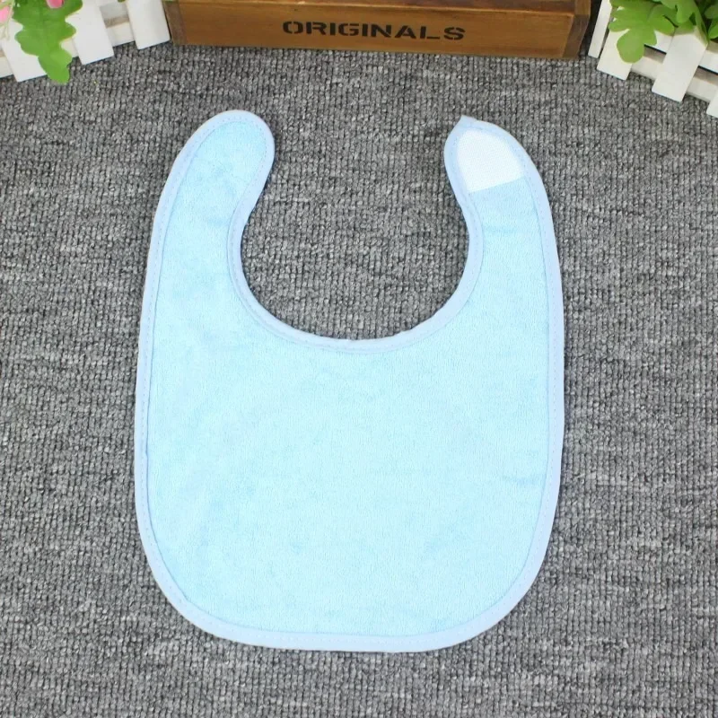 Newborn baby cotton terry cloth bib drool towel terylene cotton U-shaped loop cloth double anti-fouling