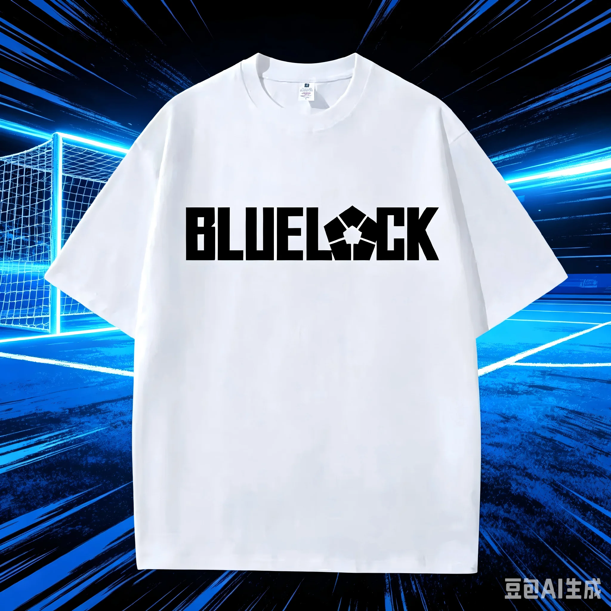 BLUE LOCK T-shirt Summer Neutral Top Anime Short Sleeve Isagi Yoichi Bachira Meguru BLUE LOCK Cartoon Printed Cotton T-shirt