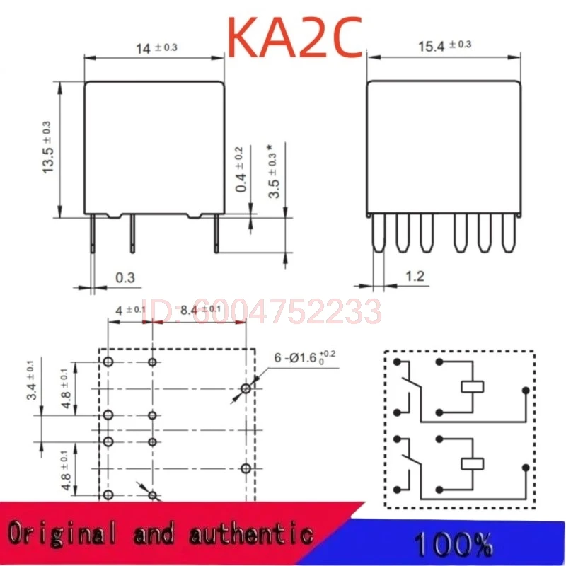10PCS New HFKA 012-2ZSPT ; HFKA 012-2ZST ; HFKA 012-2ZSPT(555) ; (KA2C-12V-25A) Relay 10pins