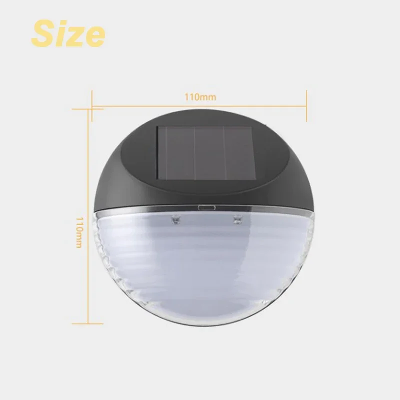 16Pcs LED Solar Fence Light Outdoor Waterproof Garden lampada da parete solare per scale Step Fence Yard Pathway Decoration Lighting Lam