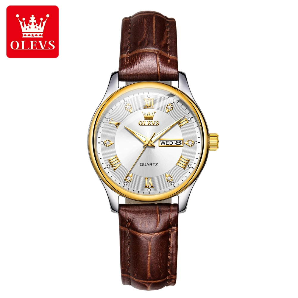 

OLEVS новые модные женские часы кожаные военные спортивные водонепроницаемые кварцевые часы для женщин лучший бренд класса люкс женские часы Reloj