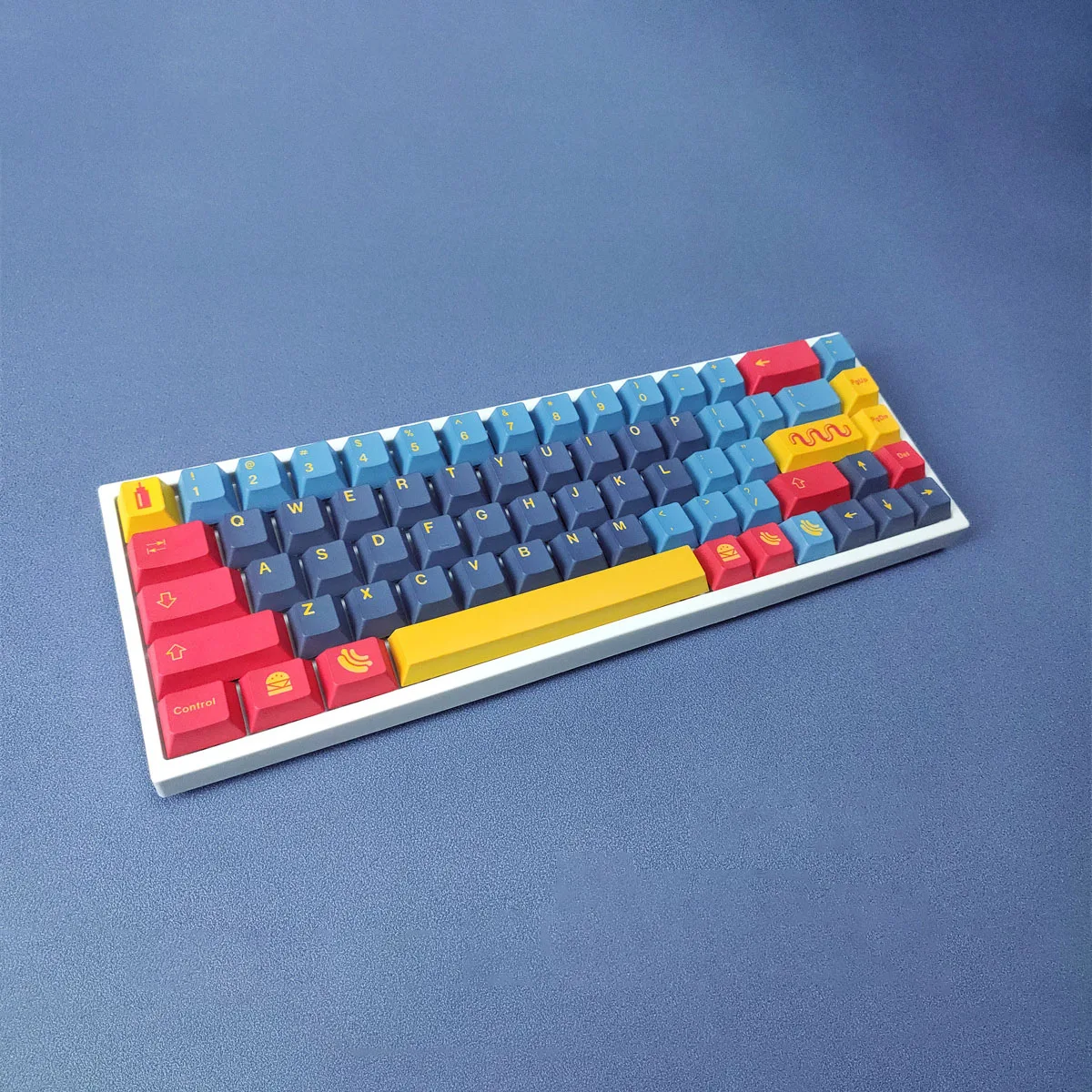 Keycaps personalizados para teclado mecânico, perfil cereja, PBT, GMK Diner Colorway, 129 PCs