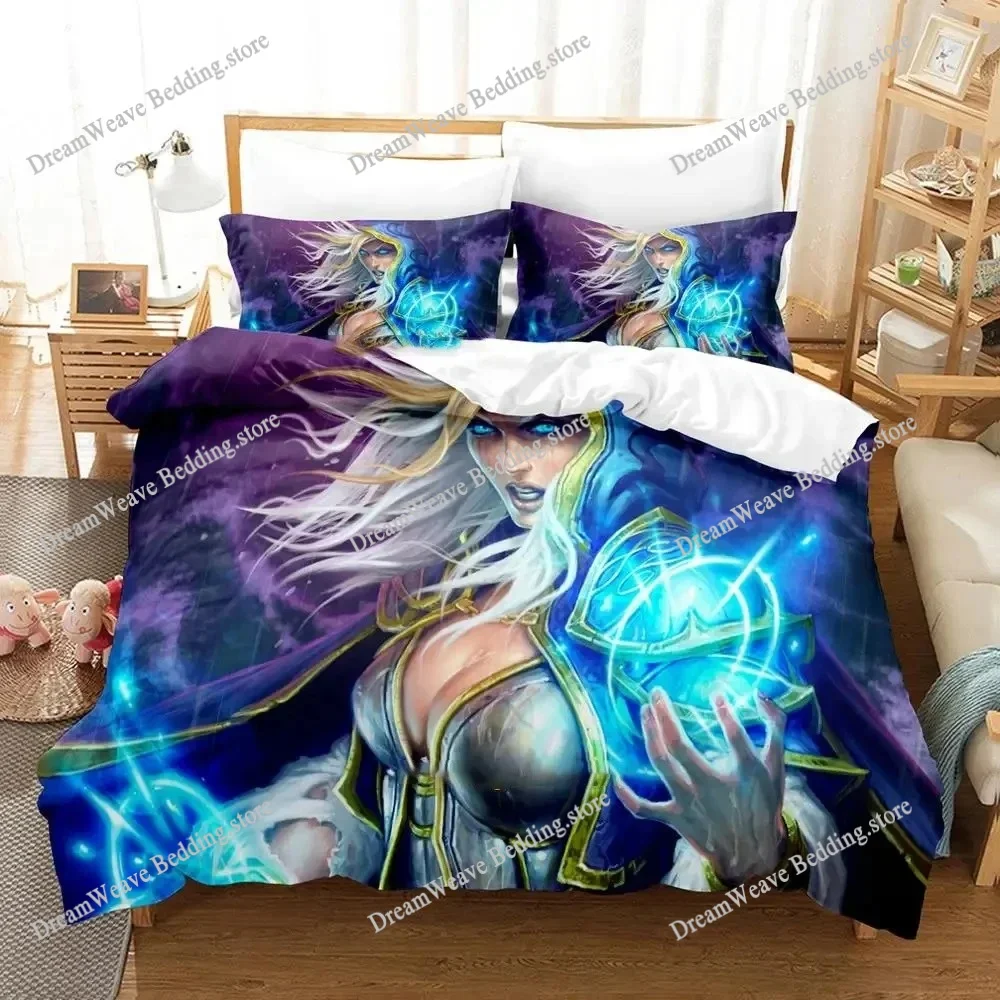 

Hearthstone Heroes of Warcraft Bedding Set Single Twin Full Queen King Size Bed Set Adult Kid Bedroom Duvetcover Sets Monsters