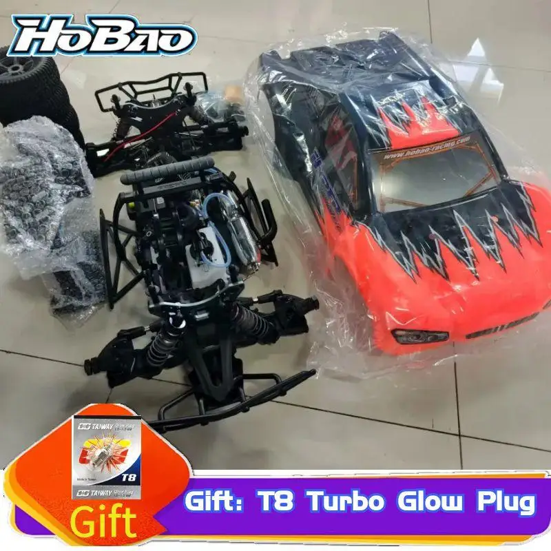 OFNA/HoBao Hyper 8SC 1/8 Short Course Truck Nitro RTR W/28 Turbo Engine (Orange Body) 4WD Off-Road RC Car Remote Control Toys
