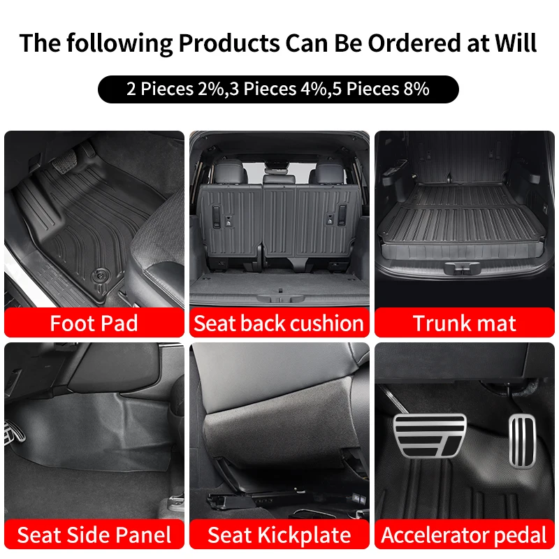 

Для Toyota 2024 2025 250 Land Cruiser Prado Lc250, аксессуары для подножек, Lexus Gx550 550, обновленное защитное украшение для интерьера