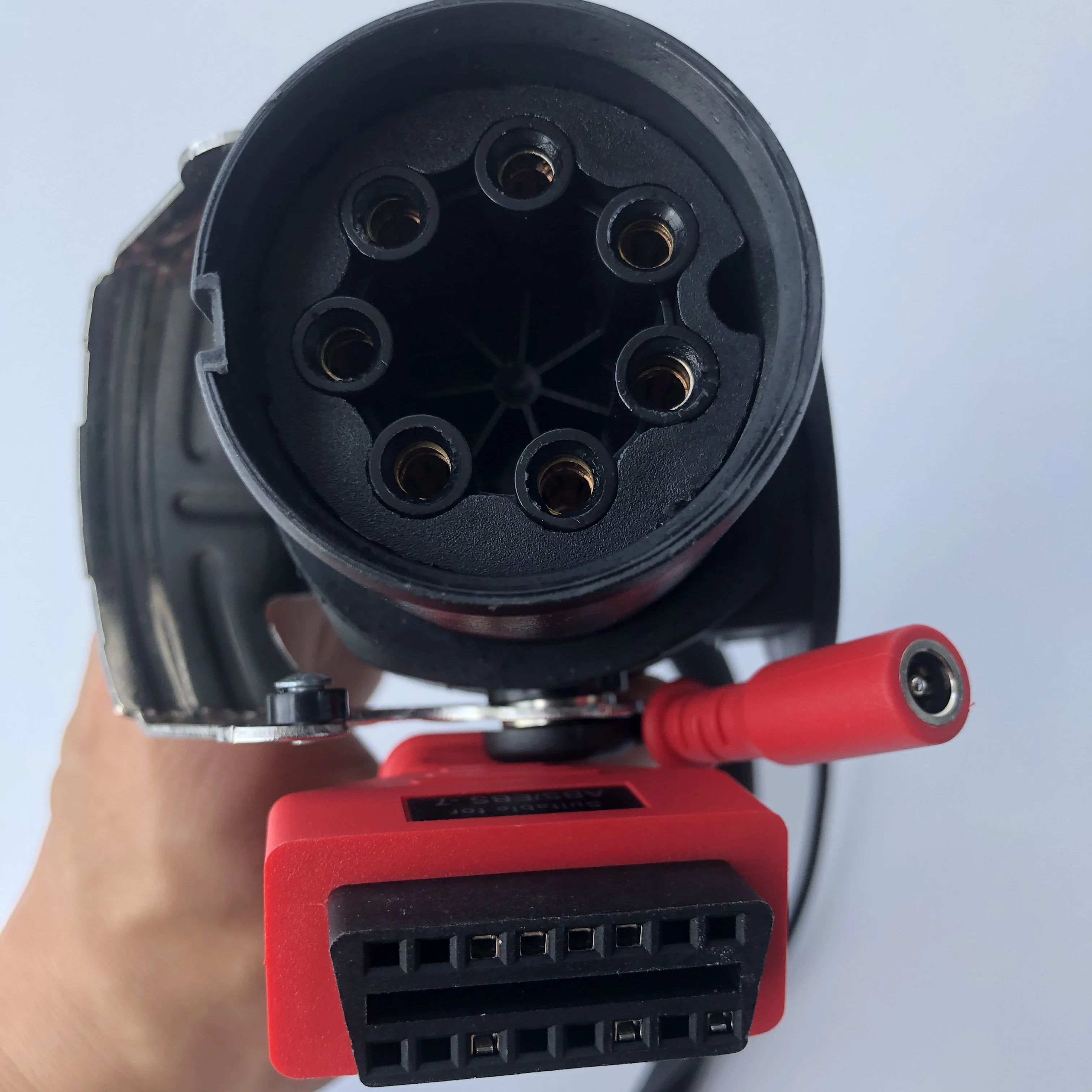 

OBD2 Trailer Diagnostic Adapter Cable ISO 7638 EBS Compatible with Bosch Autel Autocom for Truck Vehicles