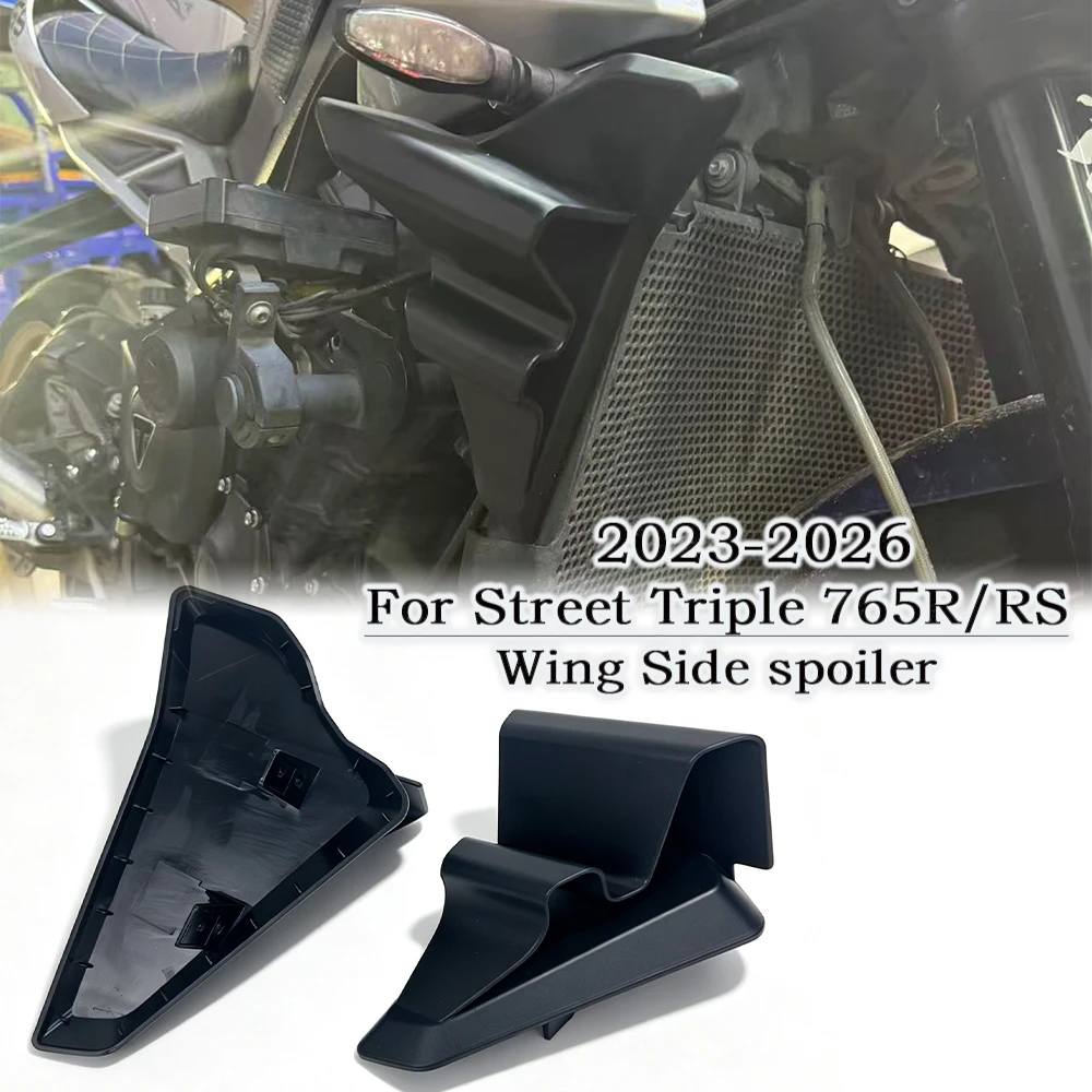 For Triumph Street Triple 765R/RS 2023-2026 Front Spoiler Lower Spoiler Flank 765R 765RS Side Wing Side Spoiler FRONTAL SPOILERS