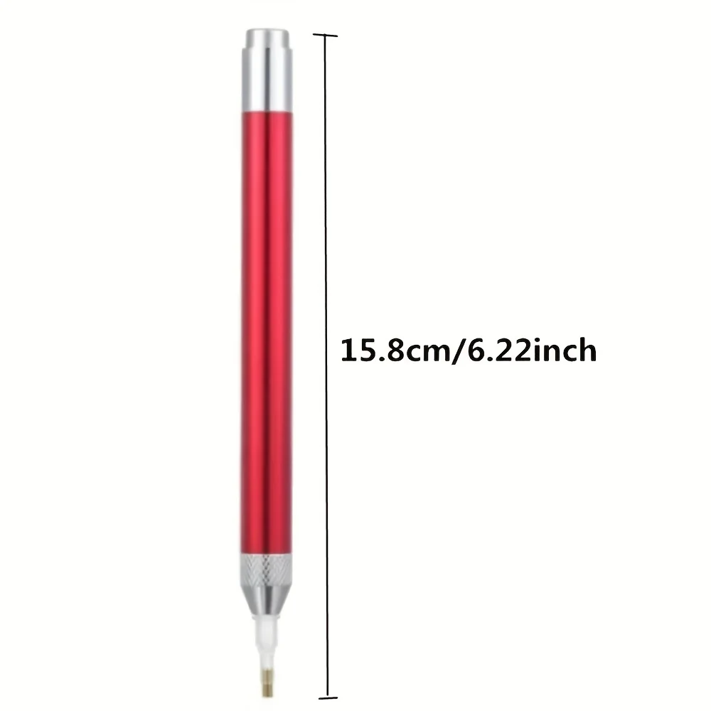 1pc Red Diamond Painting Tool Lighting Point Pen 1 Head Diamond Pens No battery provided 5D Painting Diamonds Moasic Accessories