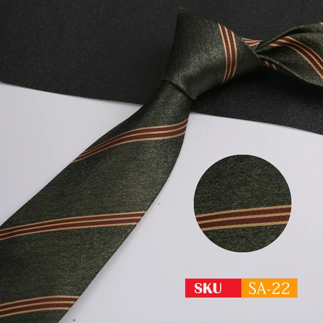 Luxury 8CM Mens Ties Necktie Solid Twill Stripes Plaids Ties For Man Groom Neck Tie For Business Party 6