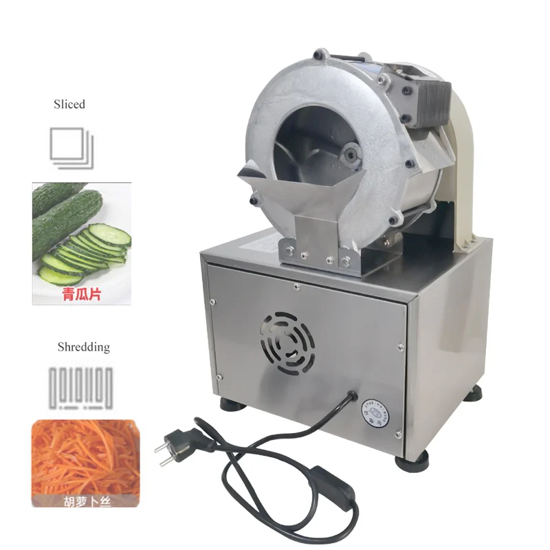 Commercial Vegetable Cutting Machine Ginger Shredder Automatic Potato Radish Fruit Slicing Shredding Machine For Sale