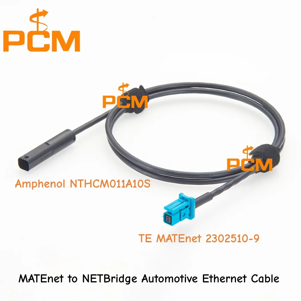 Automotive Ethernet Cable TE MATEnet 2302510-9 Amphenol NETBridge NTHCM011A10S for High-Speed In-Vehicle Data Transmission
