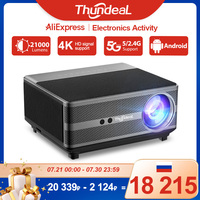 ThundeaL Full HD 1080P Projector WiFi LED 2K 4K Video Movie Beam TD98 TD98W Android Projector PK DLP Home Theater Cinema Beamer