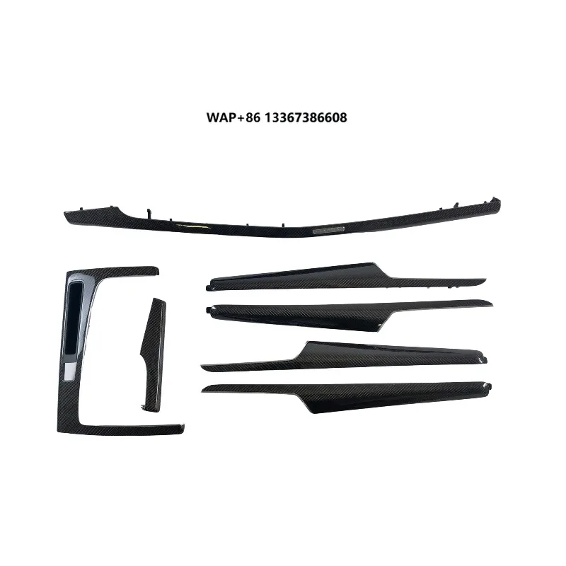 

New Carbon Fiber Interior Center Console Instrument Panel Door Decorative Strips