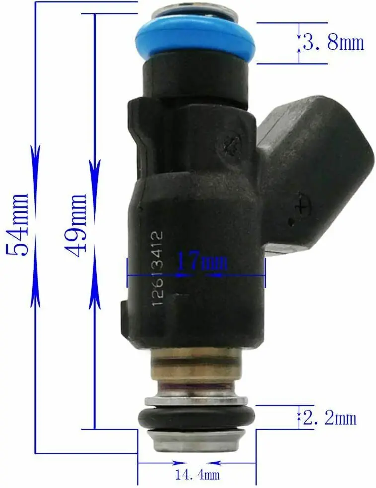 8PCS/SET 42LB 12613412 Fuel Injectors fit for GMC Chevy 6.0L V8 AC Delco 217-3412