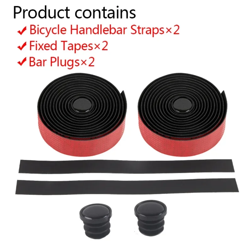 Bicycle Handlebar Tape 2.15m Lengthen Road Bike Handlebar Tape Soft Touch Cycling Bar Wrap Non-slip Bar Grip Cover Bike Part