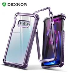 For Samsung Galaxy S10E Case Clear Rugged Full Body Protective Shockproof Hard Defender Dual Layer Heavy Duty Bumper Cover Case