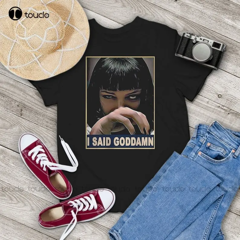 Horyzont Horror, powiedziałem, cholernie zabawny T-Shirt w stylu Vintage, Pulp Fiction koszula, Mia Wallace koszula, zabawny film Xs-5Xl personalizowany prezent