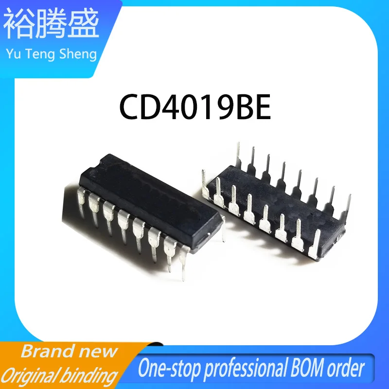 Brand new original CD4019BE packaged DIP16 four way logic chip genuine stock