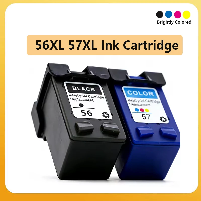 56XL 57XL Ink Cartridge for HP56 HP57 for HP Deskjet 5150 5550 5650 7760 9650 1315 1350 2110 2210 4200 1110 1205 1210 1215