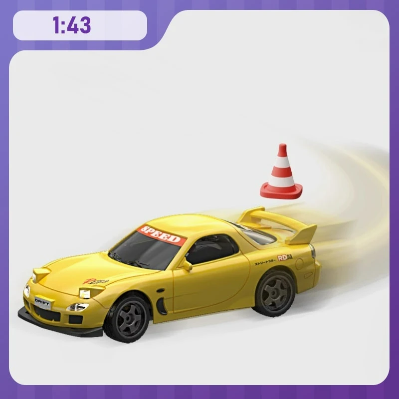 

1/43 mini rC car 2.4g high speed drift remote control car Desktop racing model Boyfriend gift rc cars kids remote control vehicl