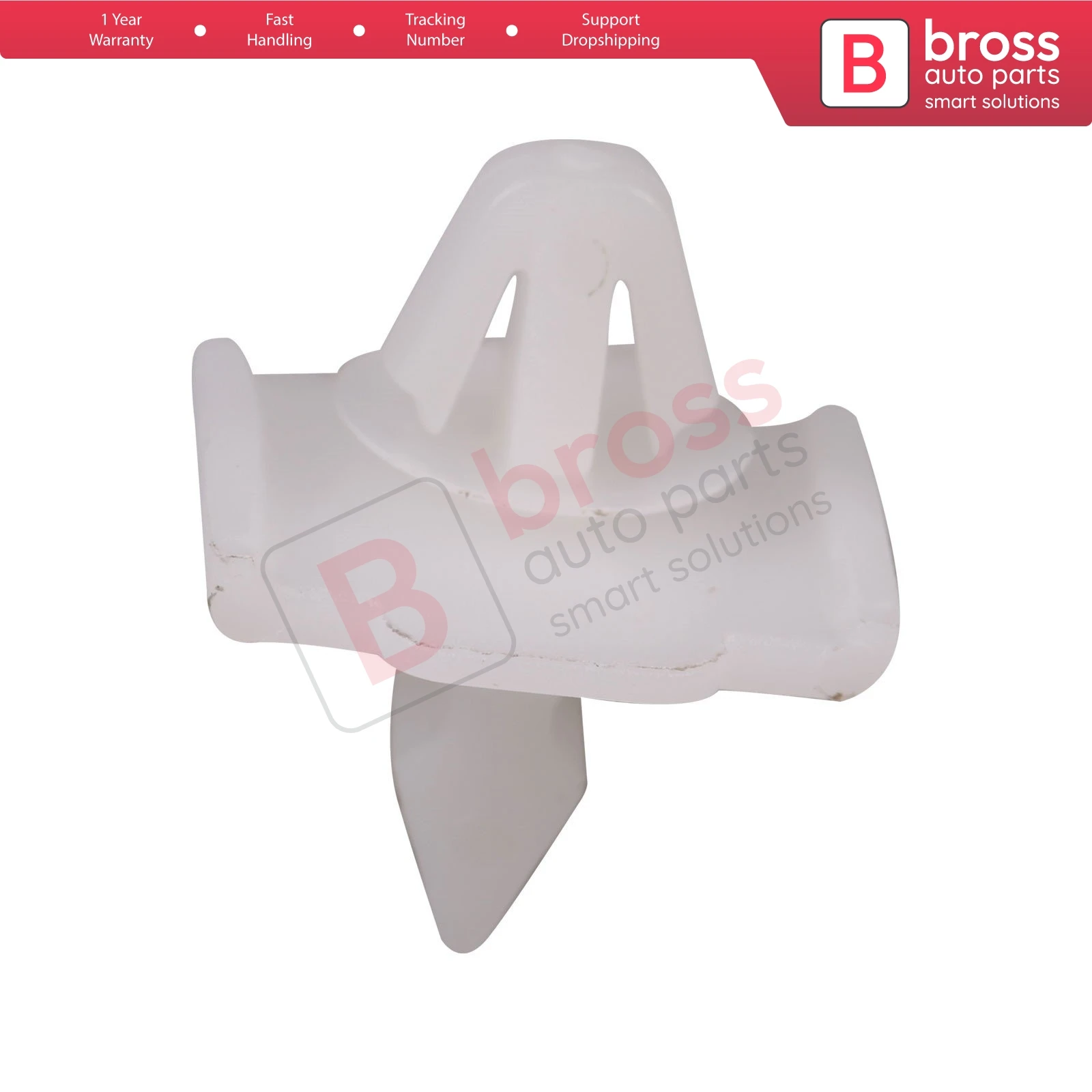 Bross Auto Parts BCF1791 10 Pieces Moulding Clip for Mercedes-Benz: 001-988-49-81 W124 & W201 Made in Turkey