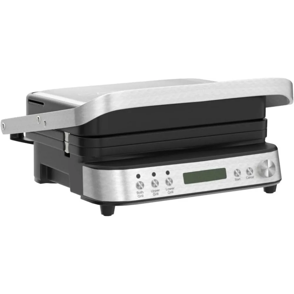 with Removable Plates, 6 in 1 Indoor Grill & Griddle with Meat Thermometer, CATTLEMAN CUISINE