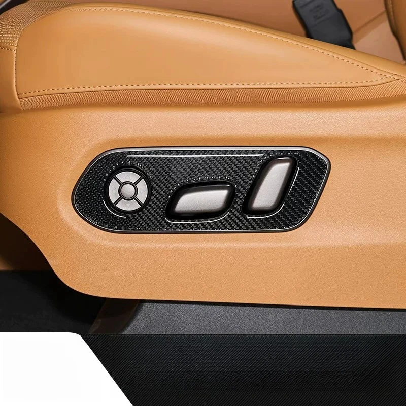 For WEY 80‌ Seat adjustment panel dropper sticker front main and auxiliary carbon fiber sticker protective sticker