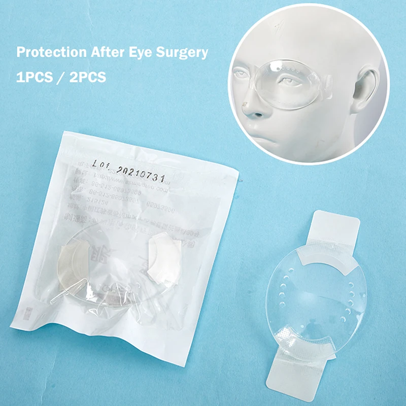 1/2PCS Self-adhesive Clear Plastic Eye Shield Protection After Laser Surgery