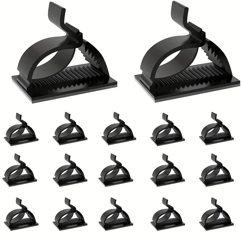 100PCS Adhesive Cable Clips, Upgraded Wall Wire Clips for Cable Management, Strong Cord Clips Wire Holders for The Wall, cable