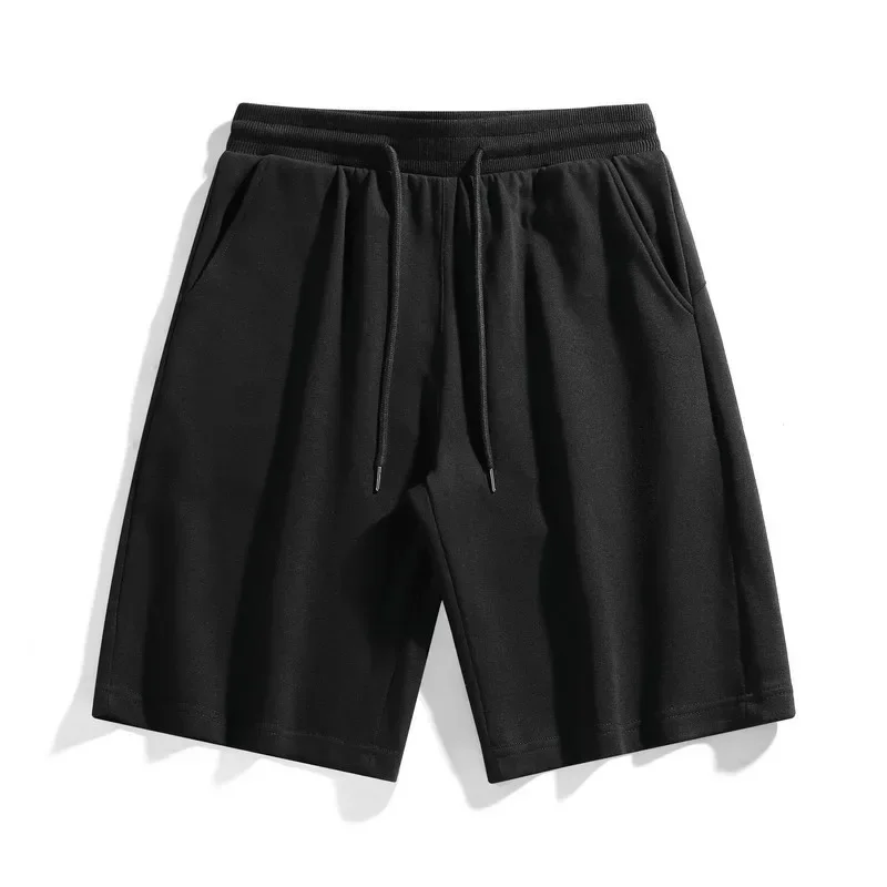 Shorts casuais de algodão masculino, moletom respirável, shorts de ginástica, calções de basquete, tamanho grande 2XL, 2 peças, verão