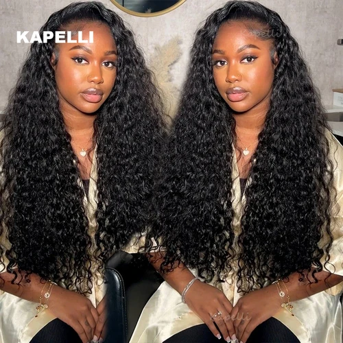 Imagen 2 del producto Mechones de pelo rizado birmano con cierre 4x4 13x4 mechones frontales de ondas profundas cabello humano virgen extensión de cabello humano crudo vietnamita