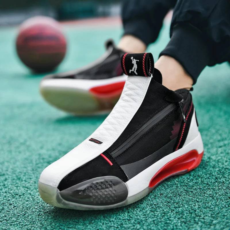 Basketball Shoes for Men Lace-Up High Top Sneakers Mens Sports Shoes Breathable Trend Couples Sneakers Walking Shoes