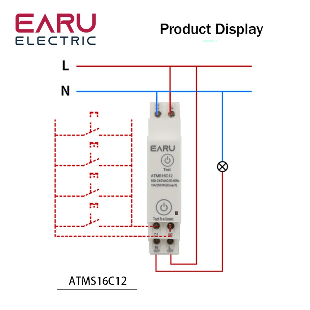 Tuya APP 1P+N AC110V 220V 16A WiFi Smart Circuit Breaker RCBO Timer Relay Switch Remote Control kWh Energy Power Meter Monitor