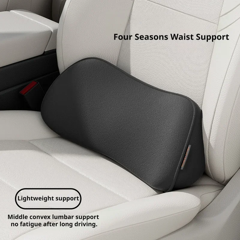 Car Lumbar Support Pillow Memory Foam Waist Cushion Fills Seat Gap Corrects Driving Posture Auto Interior Accessories