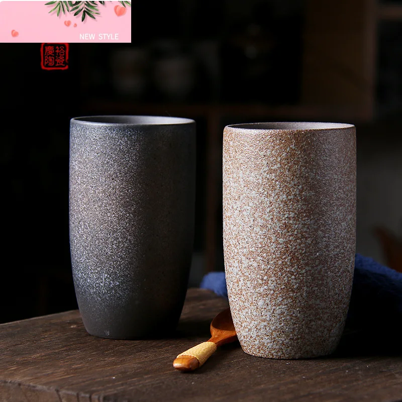

Japanese Zen Ceramic Mug Water Cup Kiln Change Personal Cup Coarse Pottery Single Cup Teacup