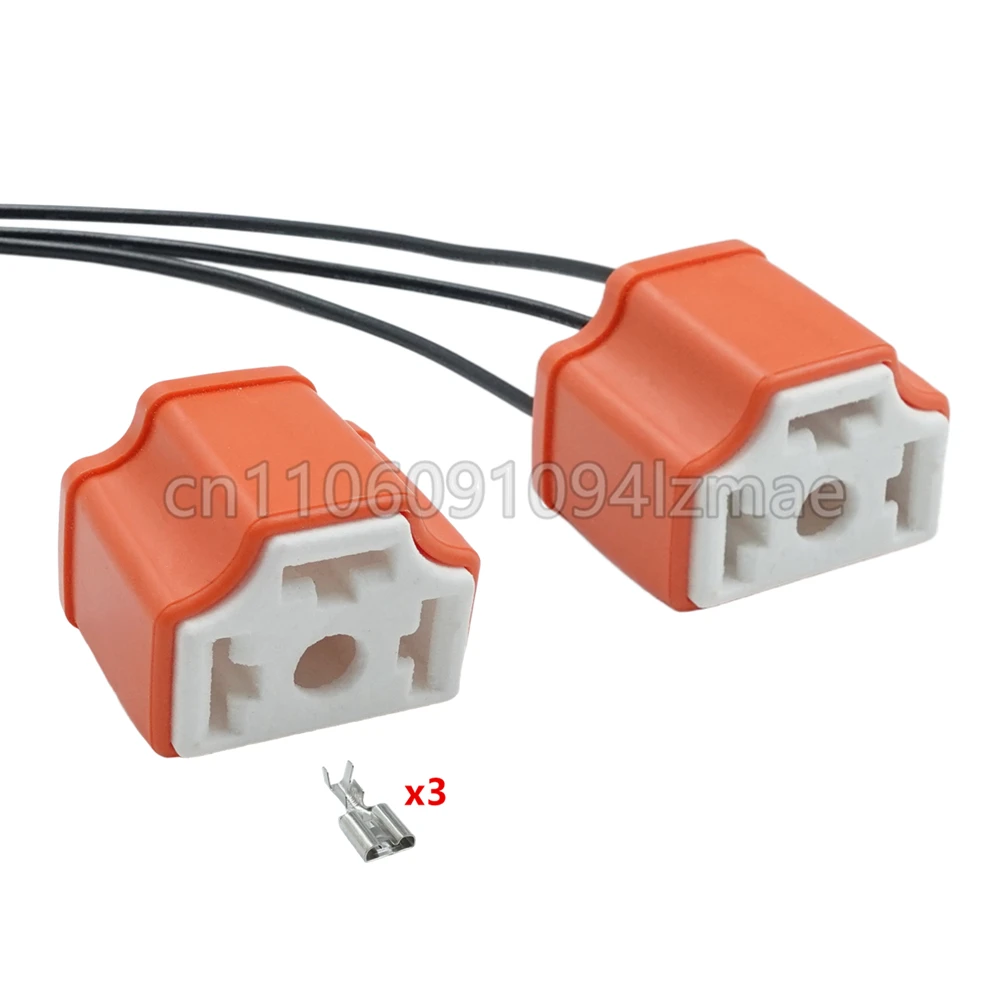 

3-контактный керамический провод, автомобильная головная лампа, жгут проводов лампы, розетка, розетка, автомобильный керамический разъем, розетка с тремя отверстиями