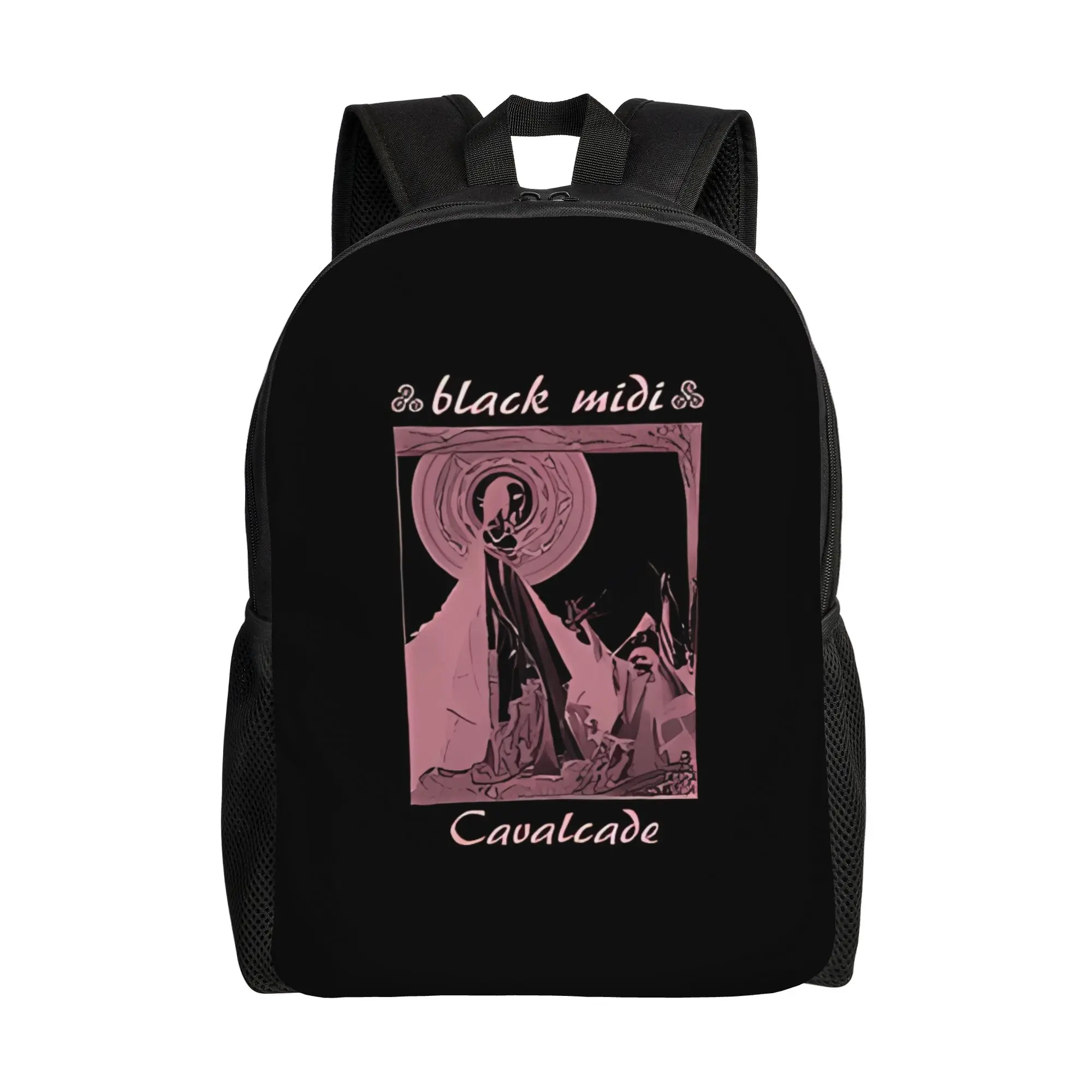 

Black Midi Cavalcade Black Midi Backpack Office Workers Fashionable Large Capacity Schoolbag Back To School Season