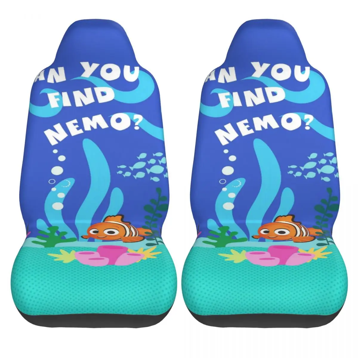 

Чехлы на автомобильные сиденья Findings Nemo, эластичные 2-х шт., автомобильные чехлы на сиденья, модные летние чехлы из полиэстера