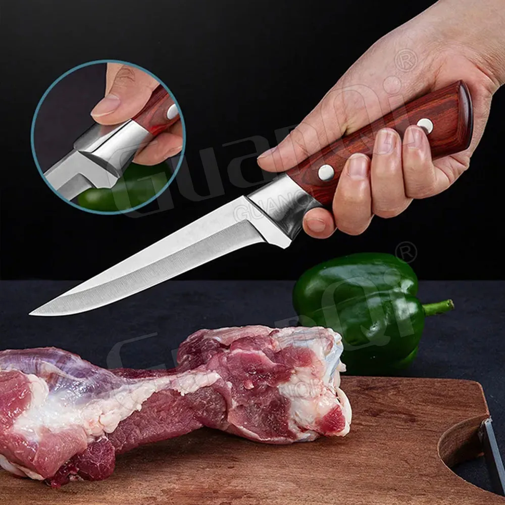 Kitchen Chef Knives Sets Stainless Steel Slaughter House Boning Knife Meat Cleaver Butcher Knife Sharp Cleaver Slicing knife