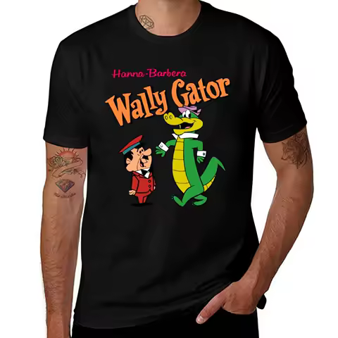 Hanna barbera Wally Gator T-Shirt vintage clothes T-shirts man funny t shirts for men