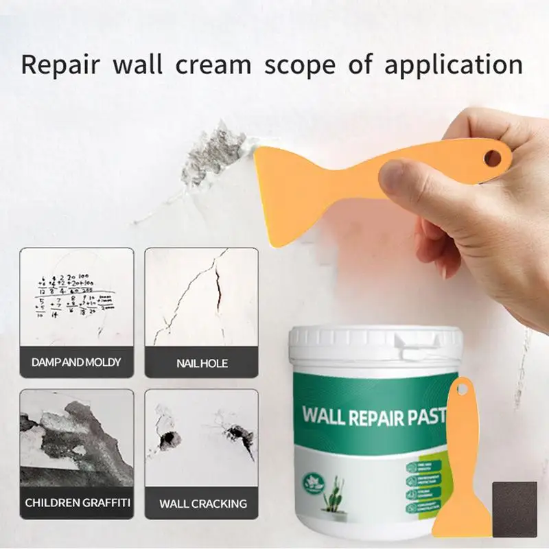 Wall Crack Repair Cream 600g Wall Mending Agent Drywall Hole Peeling Gap Repair Agent Quick-Drying Restore Wall Repair Paste