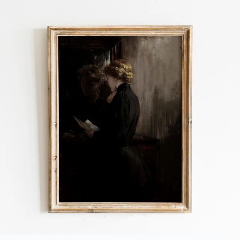 الظلام الأكاديمية خمر مودي الفيكتوري الملصقات والمطبوعات حائط لوح رسم صورة فنية لغرفة المعيشة ديكور المنزل