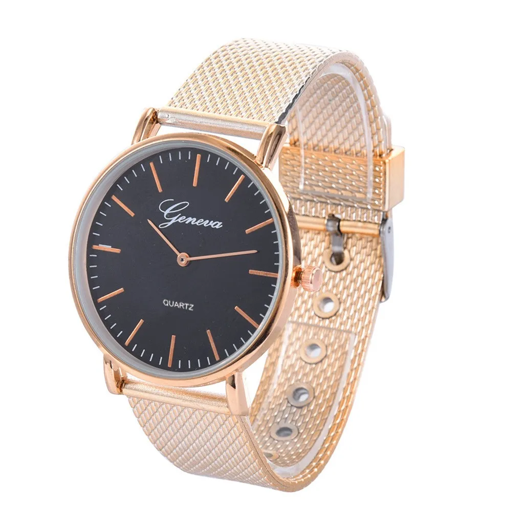Men Luxury Stainless Steel Quartz Sport Plastic Band Wrist Watch