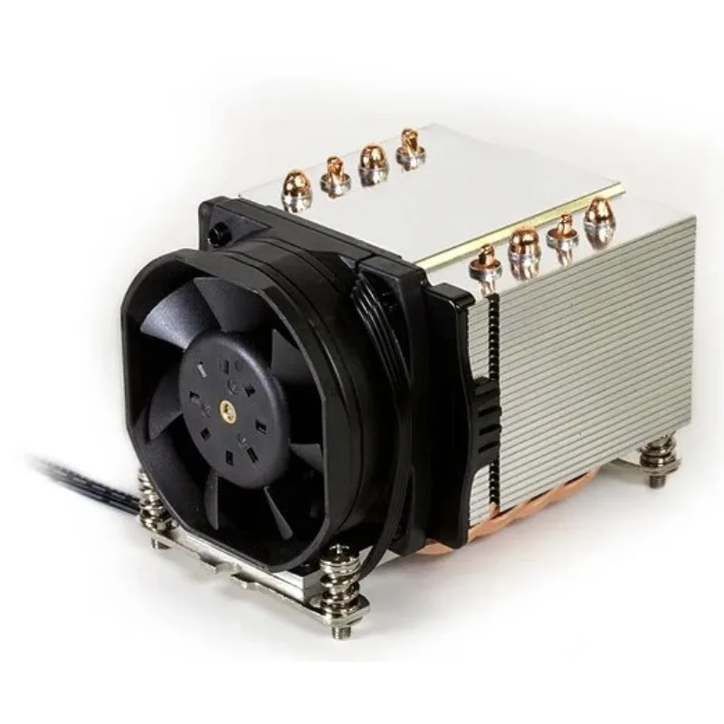2U Server CPU Cooler for AM4 AM5 Sockets155W TDP Cooling Fan Low-Profile Heatsink with A24 A47 Compatibility