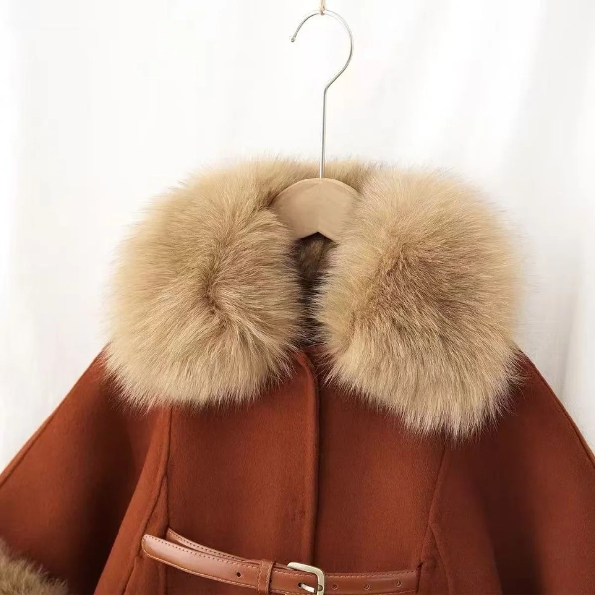 Girls' Double-sided Wool Coat Autumn And Winter New Style Children's Clothing High-end Customized Children's Baby Woolen Coat