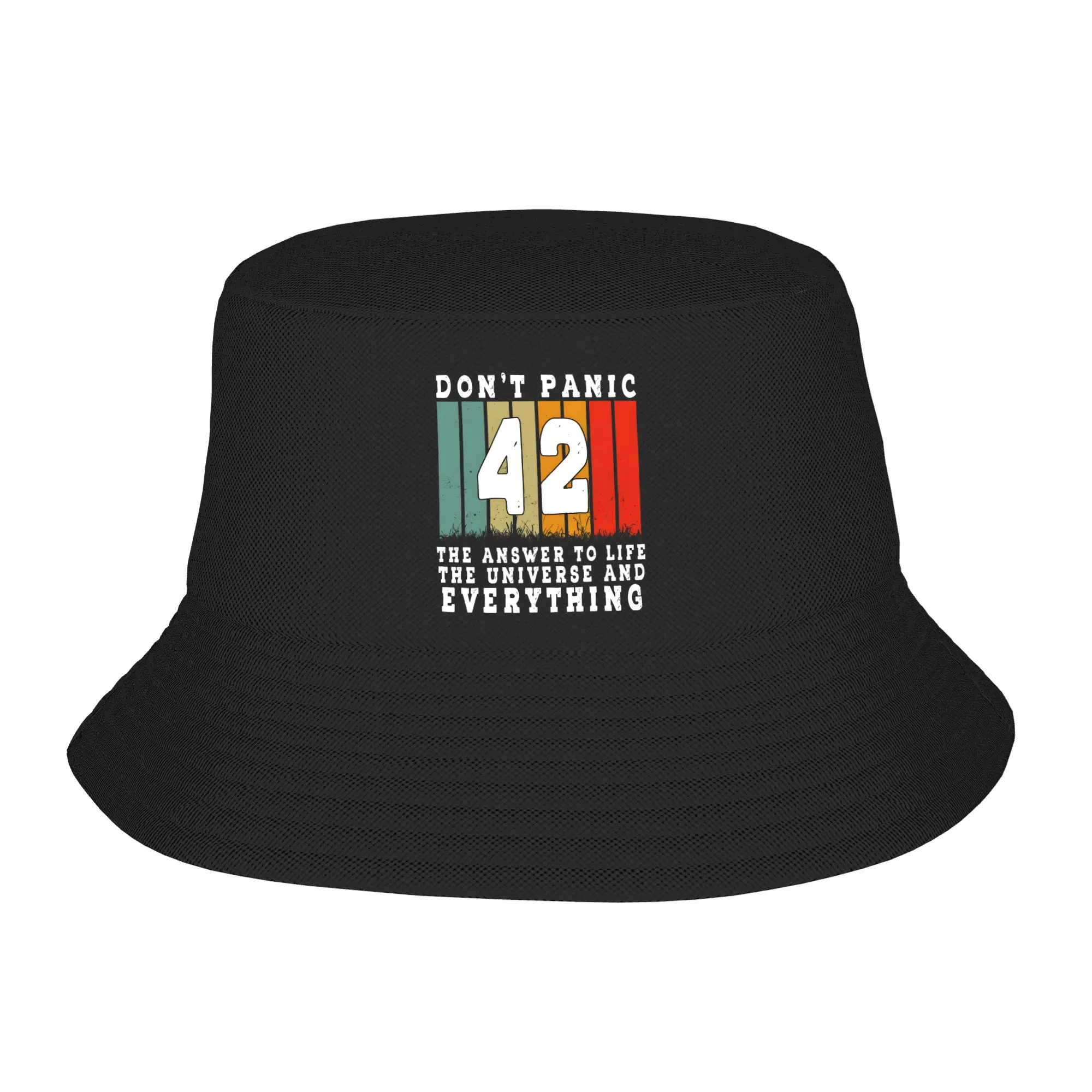 dont panic 42 The Answer To Life Douglas Adams Bucket Hat for Women Beach  Bob Hats for Outdoor Caps