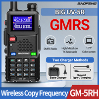 Baofeng GM-5RH GMRS Walkie Talkie Wirless Copy Frequency  NOAA Type-C Charger Upgraded UV-5R Transceiver Ham Two Way Radio UV-K5