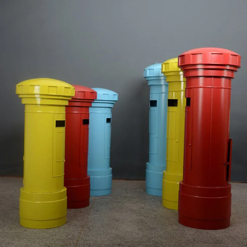 British retro wrought iron mailbox model home soft decoration ornaments creative opinions storage mailbox props decoration